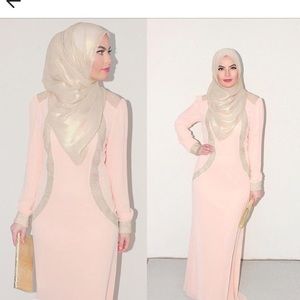 Long sleeve evening dress